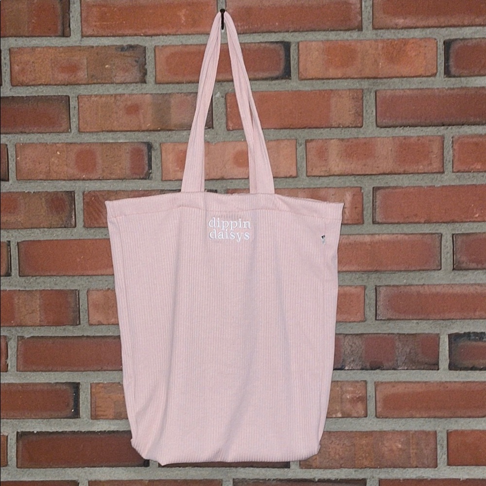 Dippin' Daisy's Pink Canvas Tote Bag with Long Straps